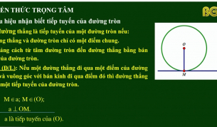 Dạy học tr&ecirc;n truyền h&igrave;nh - H&igrave;nh học lớp 9: Tiếp tuyến của đường tr&ograve;n