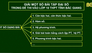 Dạy học tr&ecirc;n truyền h&igrave;nh - To&aacute;n lớp 9: Giải một số b&agrave;i tập Đại số trong đề thi v&agrave;o lớp 10 tỉnh Bắc Giang