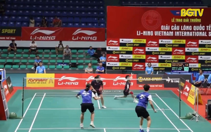 Diễn biến v&ograve;ng 1/16 giải cầu l&ocirc;ng Quốc tế Li-Ning VietNam International series 2024