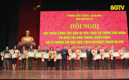 Diễn tập đấu tranh, xử l&yacute; th&ocirc;ng tin xấu độc 