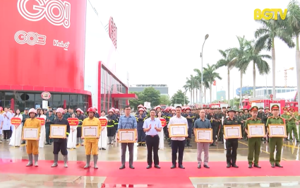 Diễn tập phương &aacute;n chữa ch&aacute;y, cứu nạn cứu hộ cấp tỉnh năm 2025