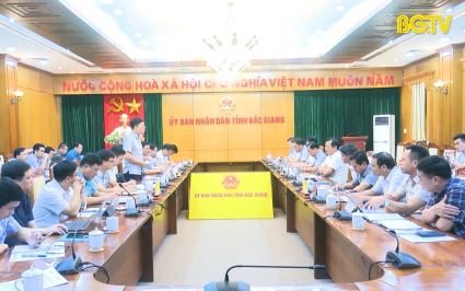 Đo&agrave;n c&ocirc;ng t&aacute;c tỉnh Bắc Kạn l&agrave;m việc tại Bắc Giang