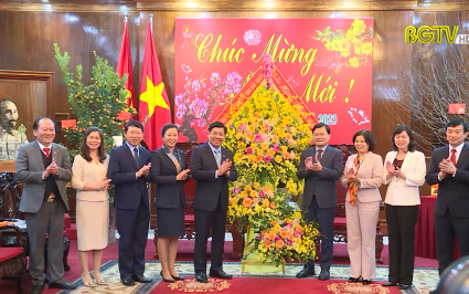 Đo&agrave;n Đại biểu tỉnh Bắc Giang thăm, ch&uacute;c Tết tỉnh Bắc Ninh