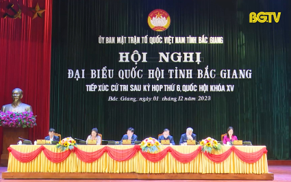 Đo&agrave;n ĐBQH tỉnh tiếp x&uacute;c cử tri sau kỳ họp thứ 6