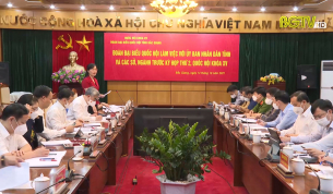 Đo&agrave;n ĐBQH tỉnh l&agrave;m việc với UBND tỉnh Bắc Giang