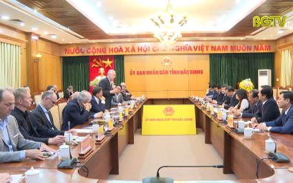 Đo&agrave;n Doanh nghiệp Thuỵ sỹ khảo s&aacute;t cơ hội đầu tư tại Bắc Giang