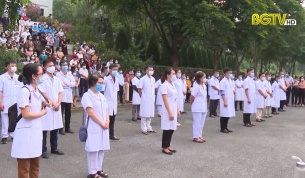 Đo&agrave;n thầy thuốc tỉnh L&agrave;o Cai hỗ trợ tỉnh Bắc Giang chống dịch