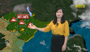 Bản tin thời tiết ng&agrave;y 22 - 08 - 2019
