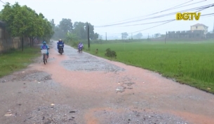 T&acirc;n Y&ecirc;n: Tuyến đường Việt Lập - Li&ecirc;n Chung xuống cấp nghi&ecirc;m trọng