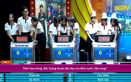 Gameshow Bắc Giang - H&agrave;nh tr&igrave;nh Lịch sử, Văn h&oacute;a (Số 1 năm thứ 10 - Chủ đề: Th&agrave;nh lập tỉnh Bắc Giang): Ng&agrave;y 26-10-2024