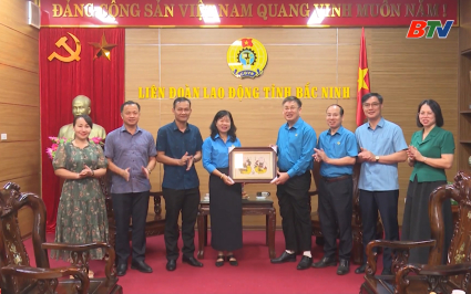 Gặp gỡ, trao đổi kinh nghiệm hoạt động c&ocirc;ng đo&agrave;n giữa 2 tỉnh Bắc Ninh v&agrave; Đồng Th&aacute;p 