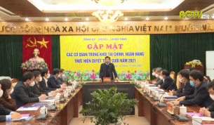 Gặp mặt c&aacute;c cơ quan T&agrave;i ch&iacute;nh, Ng&acirc;n h&agrave;ng