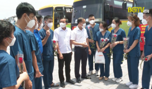 Gặp mặt Đo&agrave;n y tế hỗ trợ c&aacute;c tỉnh, th&agrave;nh ph&ograve;ng chống dịch