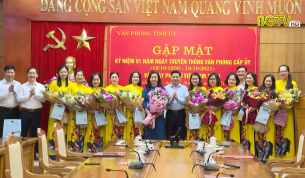 Gặp mặt kỷ niệm 91 năm ng&agrave;y truyền thống Văn ph&ograve;ng cấp ủy