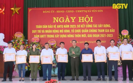 Ng&agrave;y hội to&agrave;n d&acirc;n bảo vệ an ninh Tổ quốc tại huyện Lục Nam