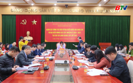 Gi&aacute;m s&aacute;t c&ocirc;ng t&aacute;c bầu cử tại Lạng Giang, K&eacute;p, Mỹ Th&aacute;i 