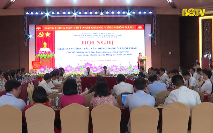 Giao ban Đảng ủy Khối c&aacute;c tỉnh khu vực Đ&ocirc;ng Bắc Bộ 