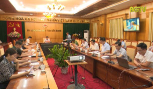 Giao ban trực tuyến BCĐ ph&ograve;ng chống dịch Covid- 19
