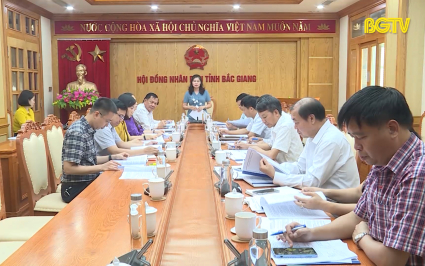Đảng đo&agrave;n HĐND tỉnh thẩm tra dự thảo Nghị quyết