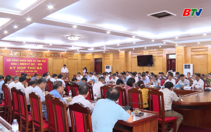 HĐND x&atilde; T&acirc;n Y&ecirc;n th&ocirc;ng qua 3 Nghị quyết 