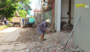 Hiệp Ho&agrave;: Người d&acirc;n tự nguyện giải toả mặt đ&ecirc;, hiến đất l&agrave;m đường