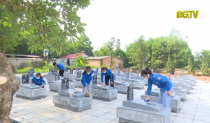 Hiệp H&ograve;a quan t&acirc;m x&acirc;y dựng, cải tạo nghĩa trang liệt sỹ