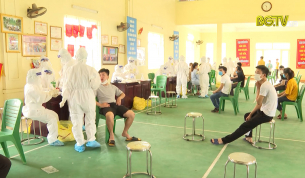 Ho&agrave;n th&agrave;nh lấy mẫu x&eacute;t nghiệm tại My Điền