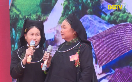 Hội h&aacute;t Sloong Hao v&agrave; Phi&ecirc;n chợ xu&acirc;n v&ugrave;ng cao  Lục Ngạn