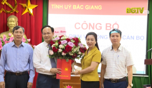 Hội nghị c&ocirc;ng bố c&aacute;c quyết định điều động c&aacute;n bộ