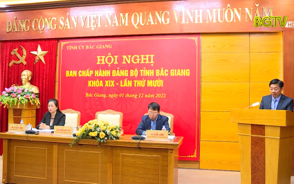 Hội nghị lần thứ mười Ban Chấp h&agrave;nh Đảng bộ tỉnh kh&oacute;a XIX