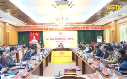 Hội nghị thường kỳ UBND tỉnh th&aacute;ng 11/2023
