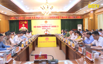Hội nghị thường kỳ UBND tỉnh th&aacute;ng 3 năm 2023