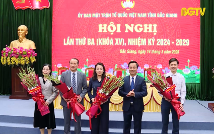 Hội nghị Ủy ban MTTQ tỉnh Bắc Giang lần thứ 3, nhiệm kỳ 2024 - 2029