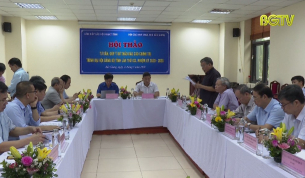 Hội thảo g&oacute;p &yacute; "Dự thảo B&aacute;o c&aacute;o ch&iacute;nh trị Đại hội Đảng bộ tỉnh lần thứ XIX"