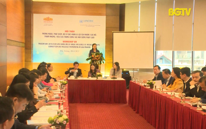 Hội thảo ph&ograve;ng ngừa tham nhũng, ti&ecirc;u cực trong c&ocirc;ng t&aacute;c x&acirc;y dựng ph&aacute;p luật