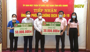 H&ocirc;m nay Bắc Giang tiếp nhận hơn 8 tỷ đồng ủng hộ ph&ograve;ng chống dịch