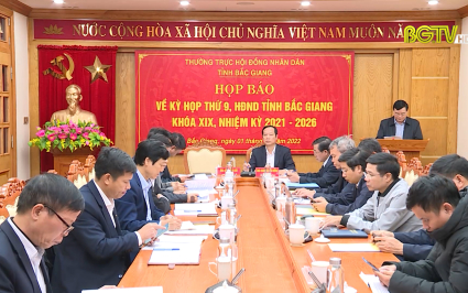 Họp b&aacute;o về Kỳ họp thứ 9 HĐND tỉnh kho&aacute; XIX