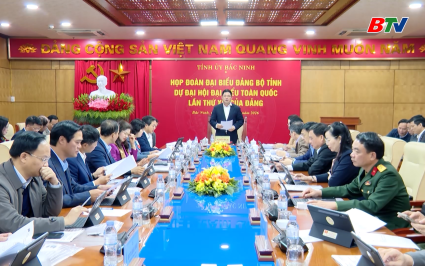 Họp đo&agrave;n Đại biểu Đảng bộ tỉnh dự Đại hội đại biểu Đảng to&agrave;n quốc lần thứ XIV