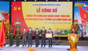 Huyện Y&ecirc;n Dũng đạt chuẩn n&ocirc;ng th&ocirc;n mới
