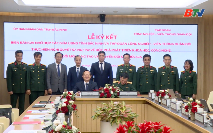 Kế hoạch thực hiện bi&ecirc;n bản ghi nhớ hợp t&aacute;c giữa UBND tỉnh Bắc Ninh với Tập đo&agrave;n Viettel 