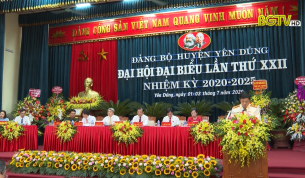 Khai mạc Đại hội Đảng bộ huyện Y&ecirc;n Dũng nhiệm kỳ 2020-2025