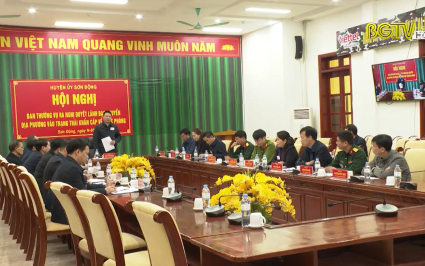 Khai mạc diễn tập khu vực ph&ograve;ng thủ huyện Sơn Động năm 2022