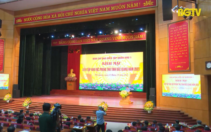 Khai mạc diễn tập khu vực ph&ograve;ng thủ tỉnh Bắc Giang năm 2023