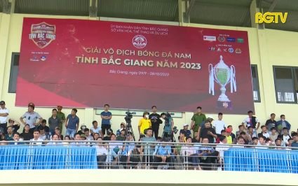 Khai mạc giải b&oacute;ng đ&aacute; nam tỉnh Bắc Giang năm 2023