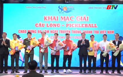 Khai mạc Giải Cầu l&ocirc;ng - Pickleball ng&agrave;nh Thanh tra 