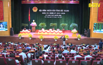 Khai mạc Kỳ họp thứ mười t&aacute;m, HĐND tỉnh kh&oacute;a XIX