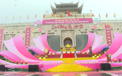 Khai mạc Lễ hội xu&acirc;n T&acirc;y Y&ecirc;n Tử v&agrave; Tuần Văn ho&aacute; - Du lịch Bắc Giang
