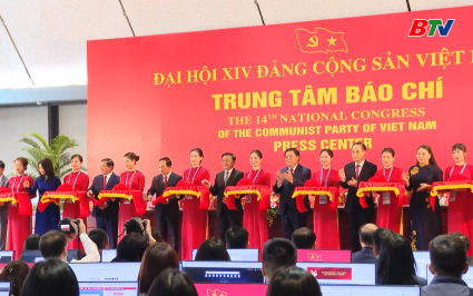 Khai trương Trung t&acirc;m b&aacute;o ch&iacute; v&agrave; họp b&aacute;o quốc tế về Đại hội Đại biểu to&agrave;n quốc lần thứ XIV của Đảng