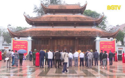 Kh&aacute;nh th&agrave;nh c&ocirc;ng tr&igrave;nh đ&igrave;nh ba tầng m&aacute;i, huyện Y&ecirc;n Thế