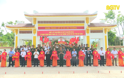 Kh&aacute;nh th&agrave;nh C&ocirc;ng vi&ecirc;n Nghĩa trang Liệt sỹ x&atilde; An Thượng
